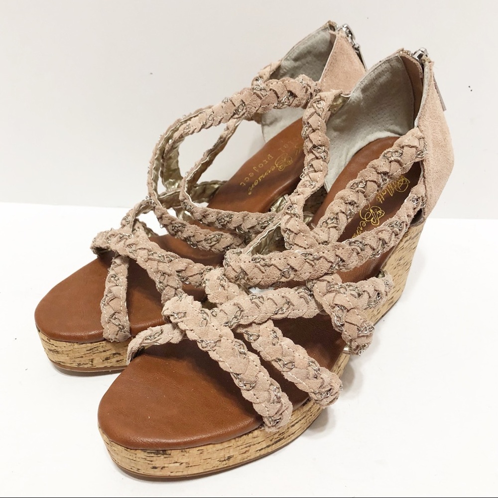 Anthropologie Matt Bernson Suedeβ Cork Wedges